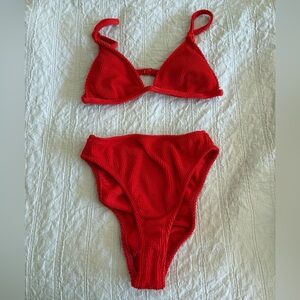 GOOD AMERICAN- Red Bikini Set